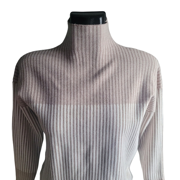 Rachel Zoe Tan and Ceam Mock Neck Sweater S - Picture 2 of 7